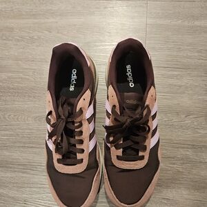 Adidas Brown/Pink RUN 60s 4.0 Trainers